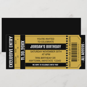 Convite de Festa de Bilhete   Convites de Evento