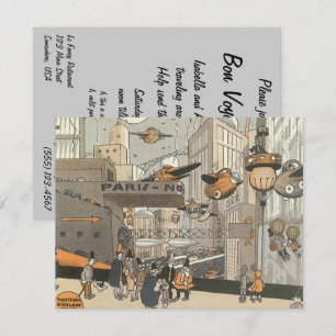 Convite de Festa de Boas-Vindas ao Estilo Steampun