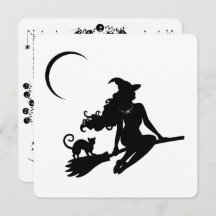 Convite de Festa de Bruxas Clássicas