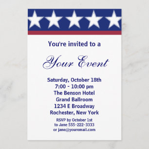 Convite de Festa de Campanha ou Festa de 4 de Julh