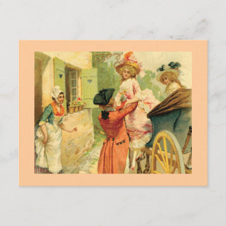 Convite de festa de cartas estilo vintage do sécul