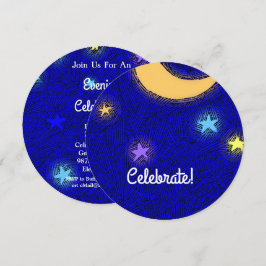 Convite de festa de celebração personalizada da Lu