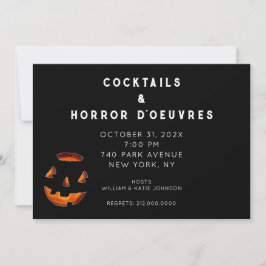 Convite de Festa de Cocktail de Halloween para Adu