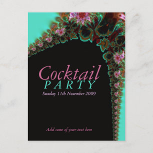 Convite de Festa de Cocktail modelo Postal