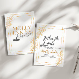 Convite de festa de despedida de solteira com tema