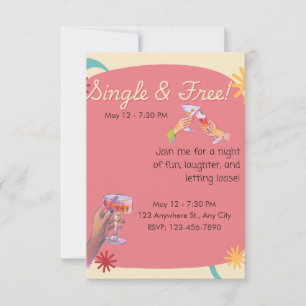 Convite de Festa de Divórcio Estou livre