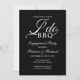 Convite de festa de engajamento do Eu faço churras