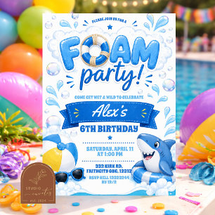 Convite de festa de espuma Boy Blue