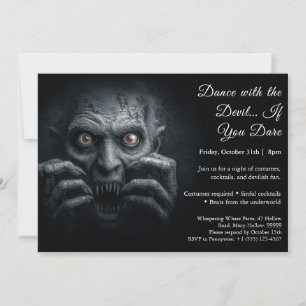 Convite de festa de fantasia de Halloween Noite do