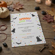 Convite de Festa de Fantasia de Halloween para Cri