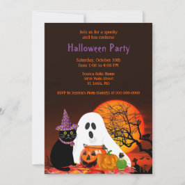 Convite de Festa de Fantasias de Halloween para Cr