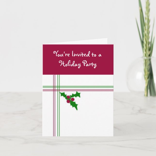 Convite de Festa de Feriado... (Frente)