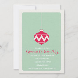 Convite de Festa de Feriado do Exchange do Ornamen