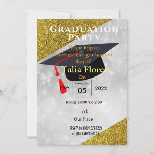 Convite de festa de formatura