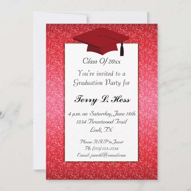 Convite de Festa de formatura (Frente)