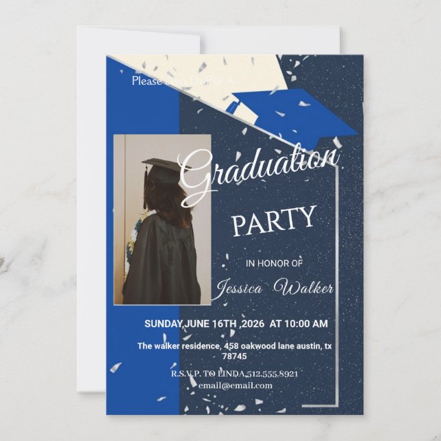 Convite de Festa de Formatura 2026  (Frente)
