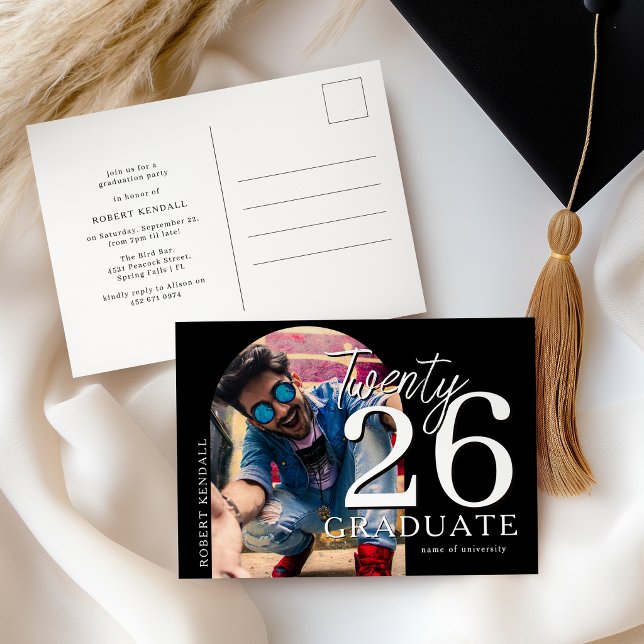 Convite de festa de formatura com foto arqueada (Criador carregado)