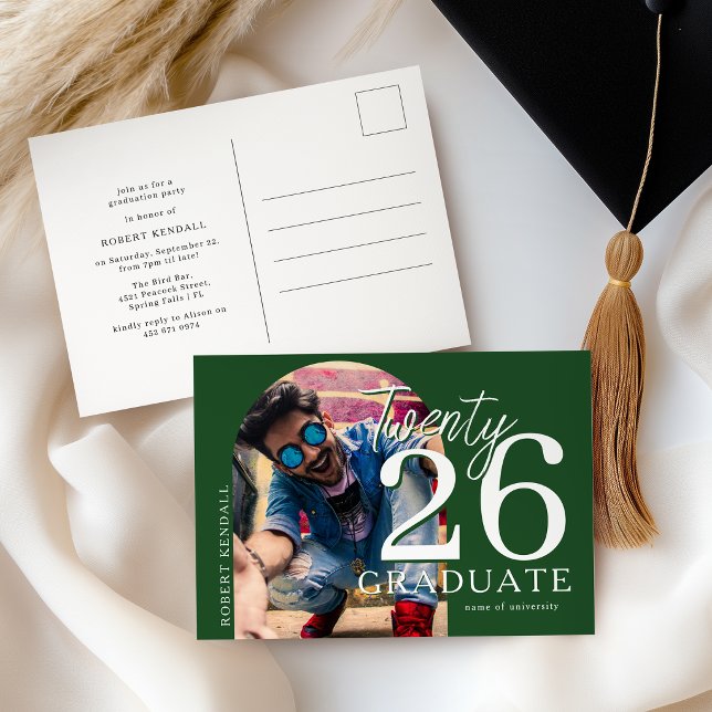 Convite de festa de formatura com foto arqueada (Criador carregado)