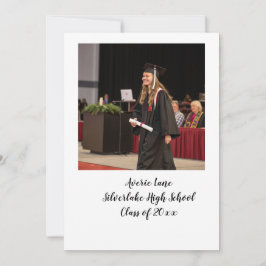 Convite de festa de formatura com Foto de Arch