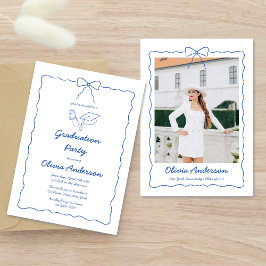 Convite de Festa de Formatura com Foto de Arco Ond
