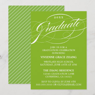 CONVITE DE FESTA DE FORMATURA COM LETRA ELEGANTE E