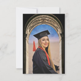 Convite de festa de formatura com projeto do Arco 