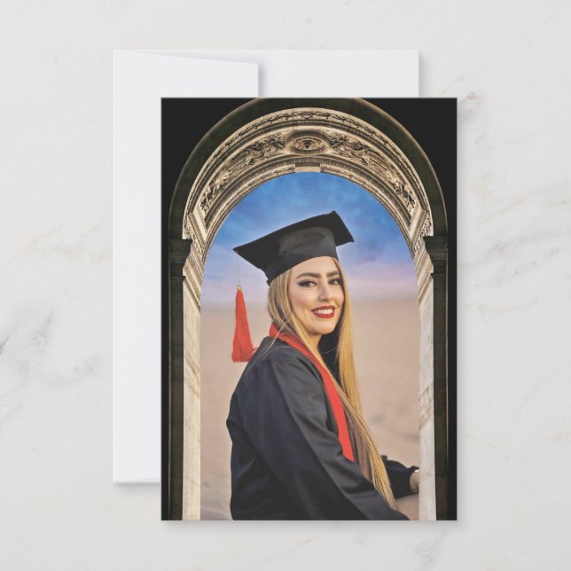 Convite de festa de formatura com projeto do Arco  (Frente)