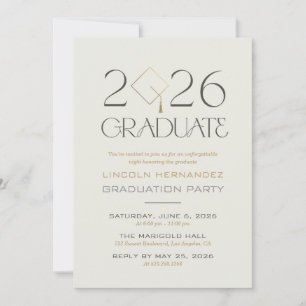 Convite de Festa de Formatura da Turma de 2026 Ele