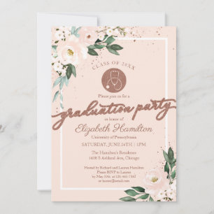 Convite de Festa de Formatura de Enfermagem com Es