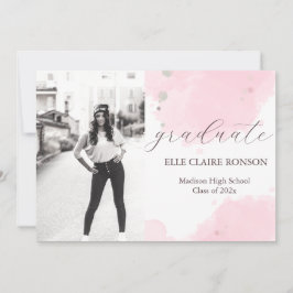 Convite de Festa de formatura Elegance rosa