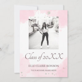 Convite de Festa de formatura Elegance rosa