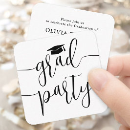 Convite de Festa de Formatura em Miniatura Cartão 