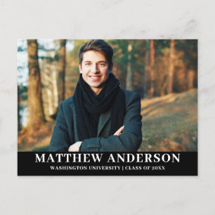 Convite de Festa de Formatura Foto do Graduado Pre