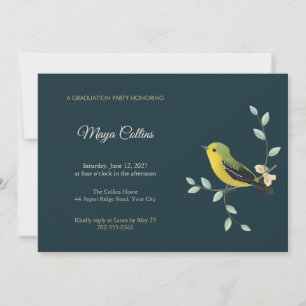 Convite de Festa de Formatura Iora Songbird Navy