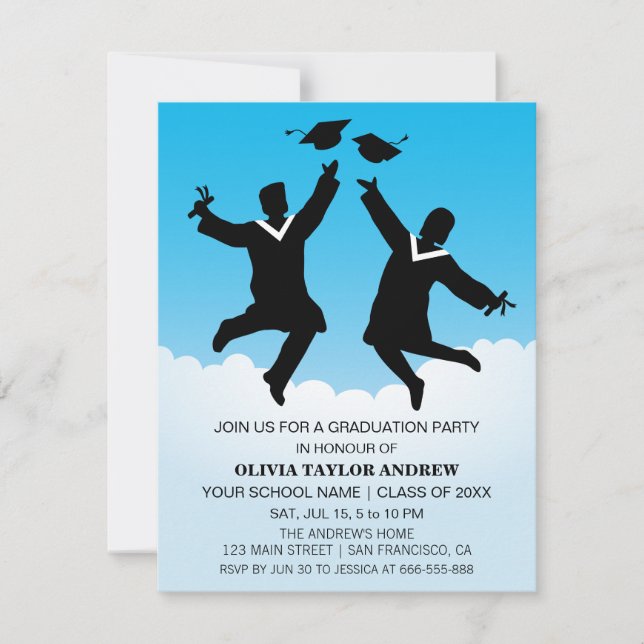 Convite de Festa de Formatura para Graduados Salti (Frente)