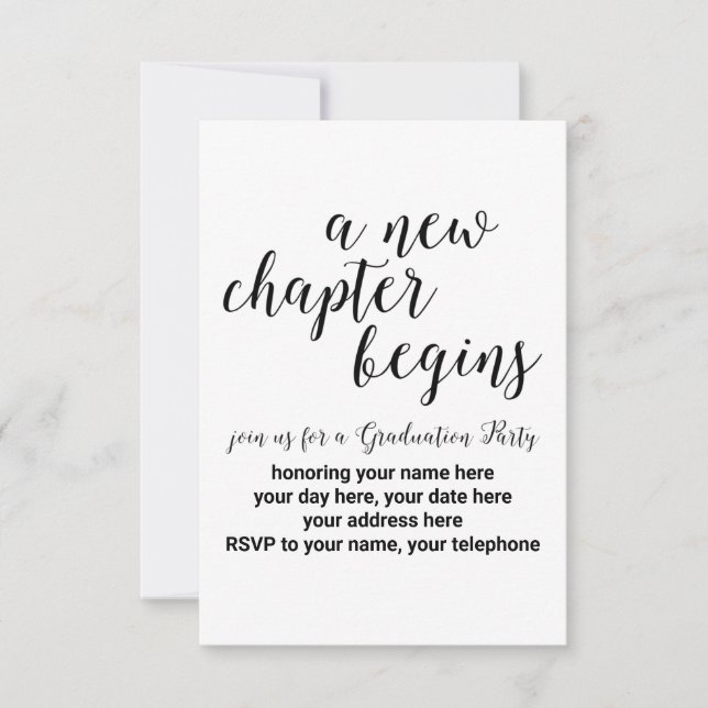 Convite de Festa de formatura Personalizado (Frente)