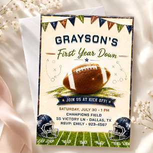 Convite de Festa de Futebol da Temporada de Novato