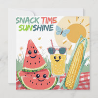 Convite de Festa de Guloseimas Tropicais – Verão D