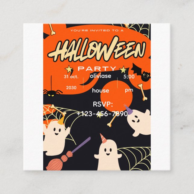 Convite de Festa de Halloween (Frente)