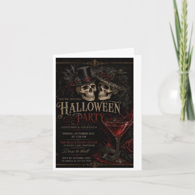 Convite de Festa de Halloween (Frente)