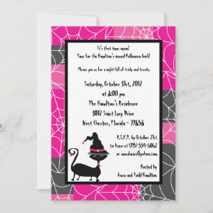 Convite de festa de Halloween 5x7 Witchy Ways