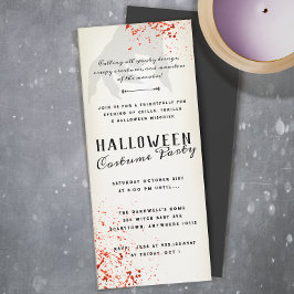 Convite de Festa de Halloween Adulto com Manchas d