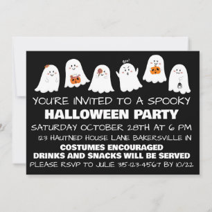 Convite de Festa de Halloween Assustador