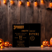 Convite de Festa de Halloween Assustadora