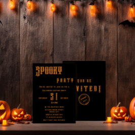 Convite de Festa de Halloween Assustadora