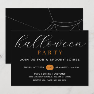 Convite de Festa de Halloween Assustadora para Adu