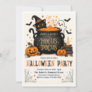 Convite de Festa de Halloween Assustadora para Doc
