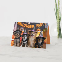 Convite de Festa de Halloween Canine