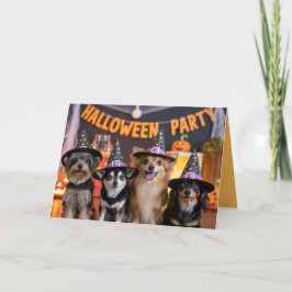 Convite de Festa de Halloween Canine
