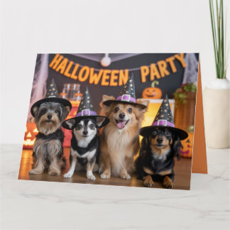 Convite de Festa de Halloween Canine